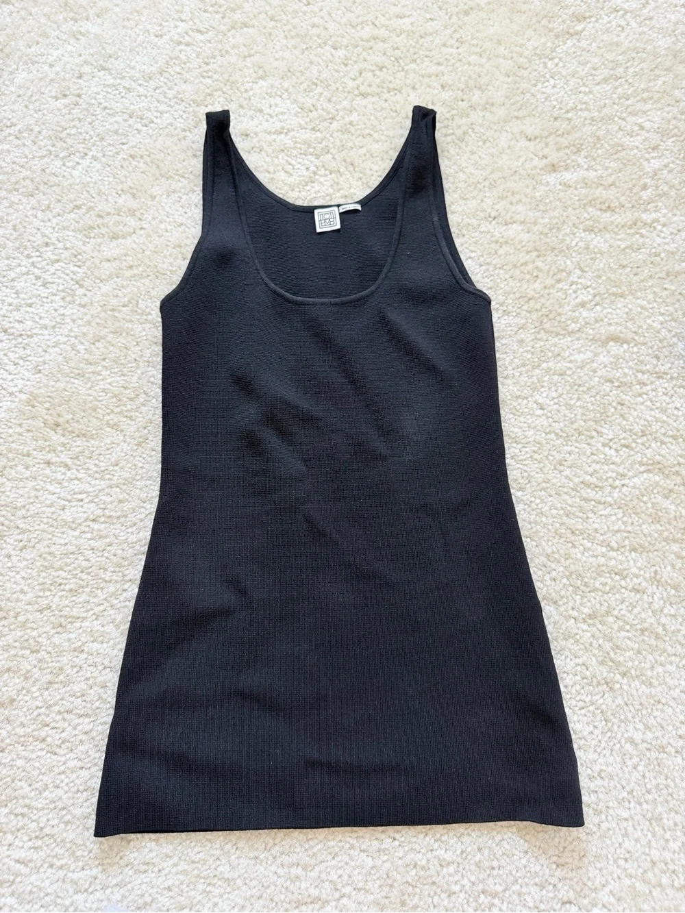 Toteme Classic Tank- U neckline- Black